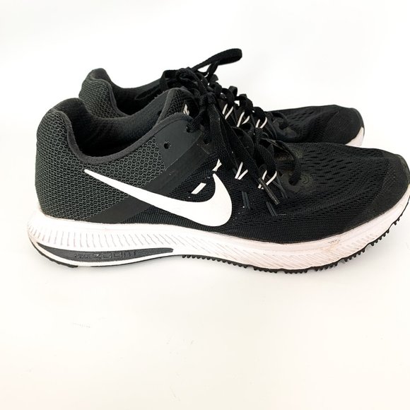 Nike zoom winflo 2 black sneakers women's 7.5 - Picture 1 of 8